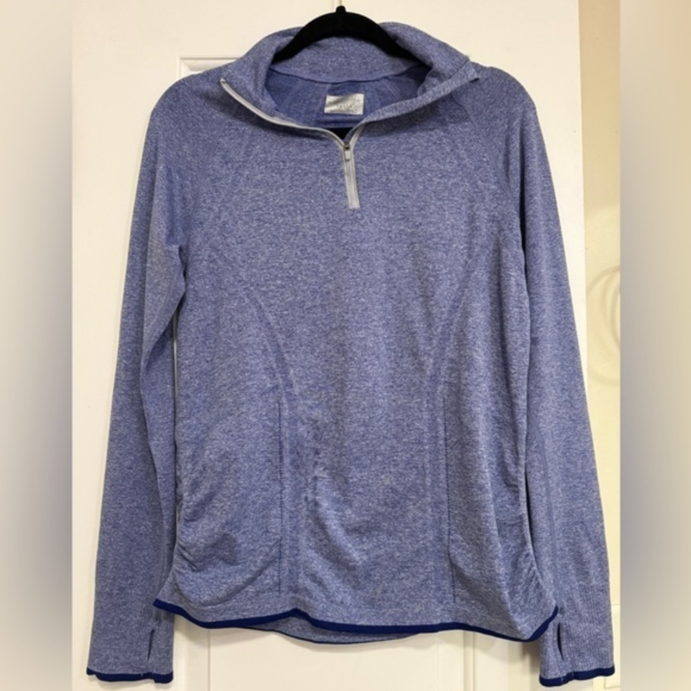 Athleta Fastest Track Half Zip Purple Size Large